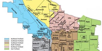 Zonifikazioa mapa Portland